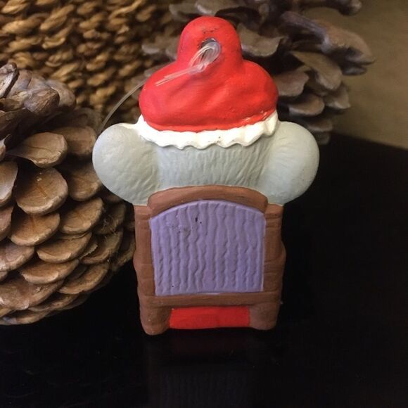 Trio of Handpainted Cute Christmas Mice Ornaments - Picture 7 of 12